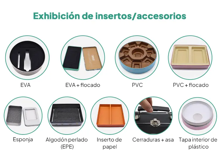 Cajas de metal para chocolate