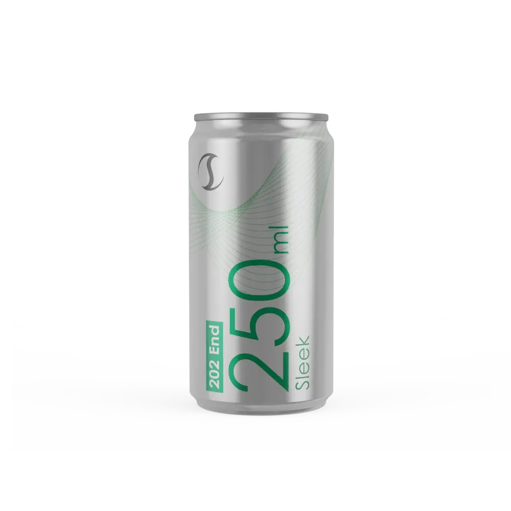 Lata sleek de aluminio de 250 ml