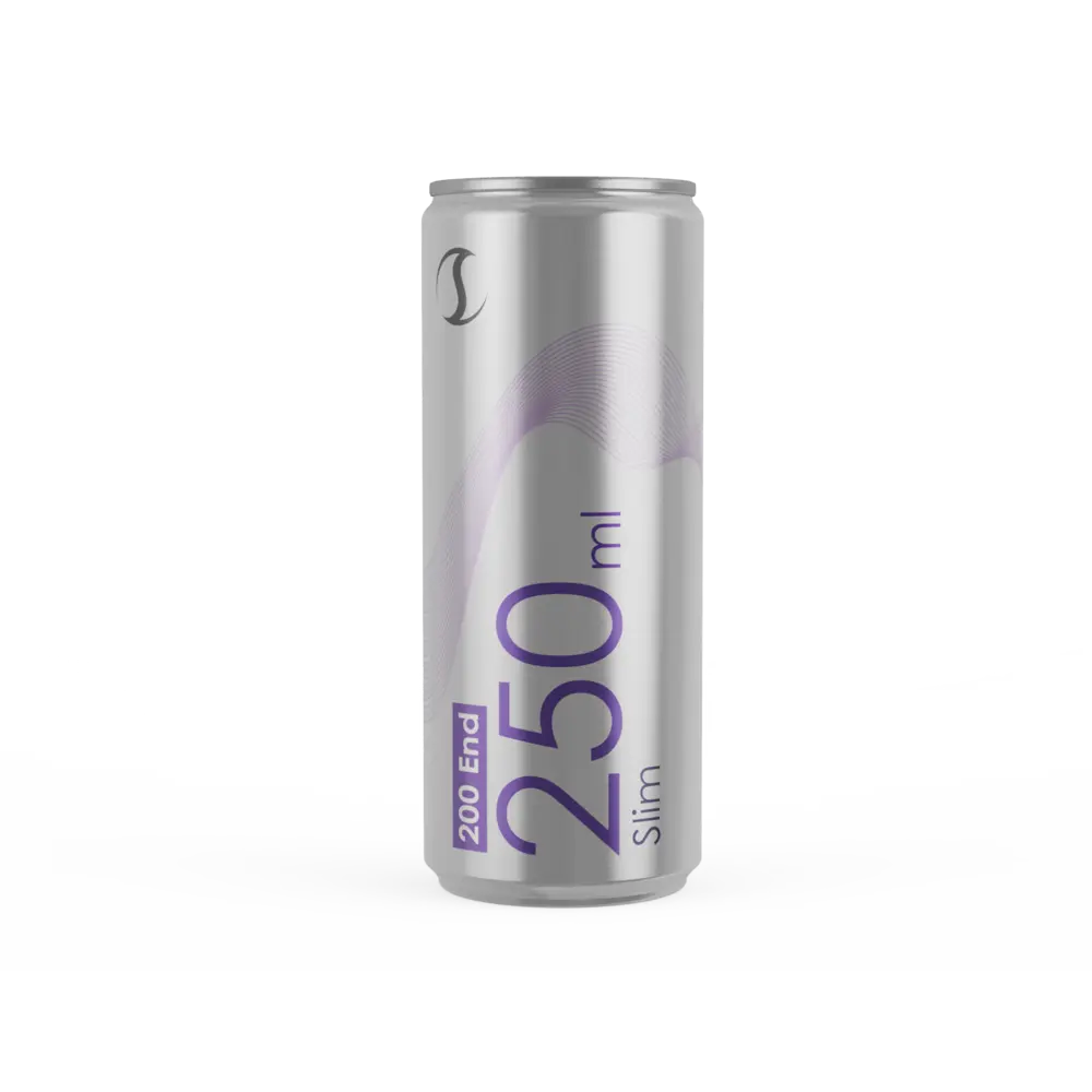 Lata slim de aluminio de 250 ml