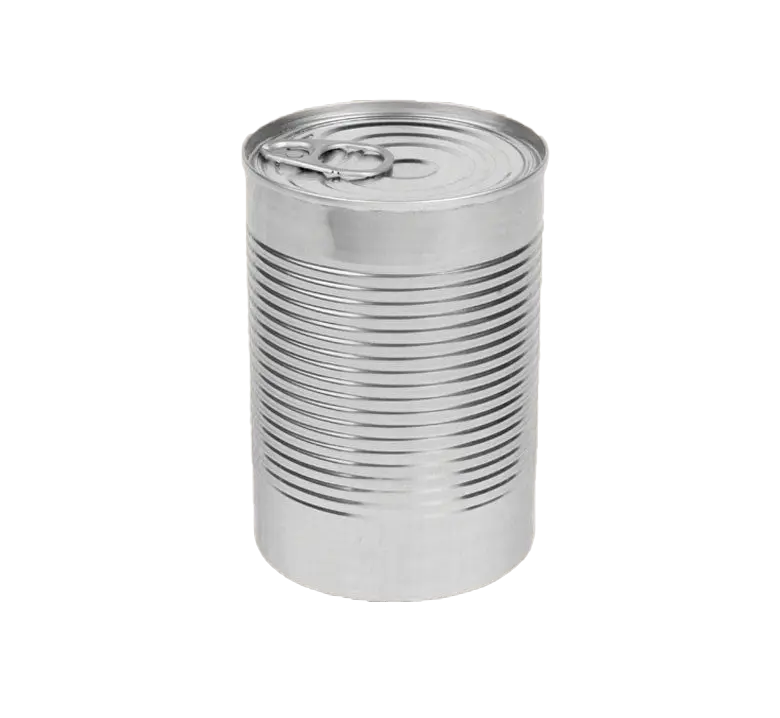 Latas de alimentos metálicas