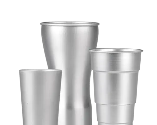 Vasos de aluminio