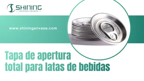 tapa de apertura total en lata de bebidas con apertura completa tipo full aperture end